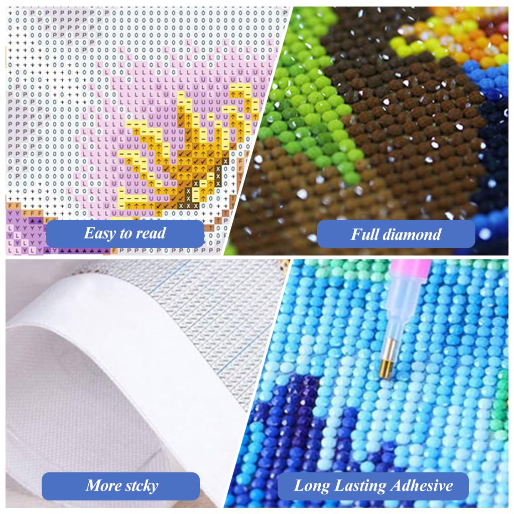 HASTHIP DIY 5D Diamond Painting Art Kit Natural Forest Snow Mountain Scenery Diamond Painting Beginner DIY 5D Diamond Painting for Home Decor, No Frame Wall Decor 5D Diamond Painting, 12 x 16 Inch HASTHIP DIY 5D Diamond Painting Art Kit Natural Forest Snow Mountain Scenery Diamond Painting Beginner DIY 5D Diamond Painting for Home Decor, No Frame Wall Decor 5D Diamond Painting, 12 x 16 Inch